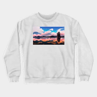 Peaceful landscape in Japan Crewneck Sweatshirt